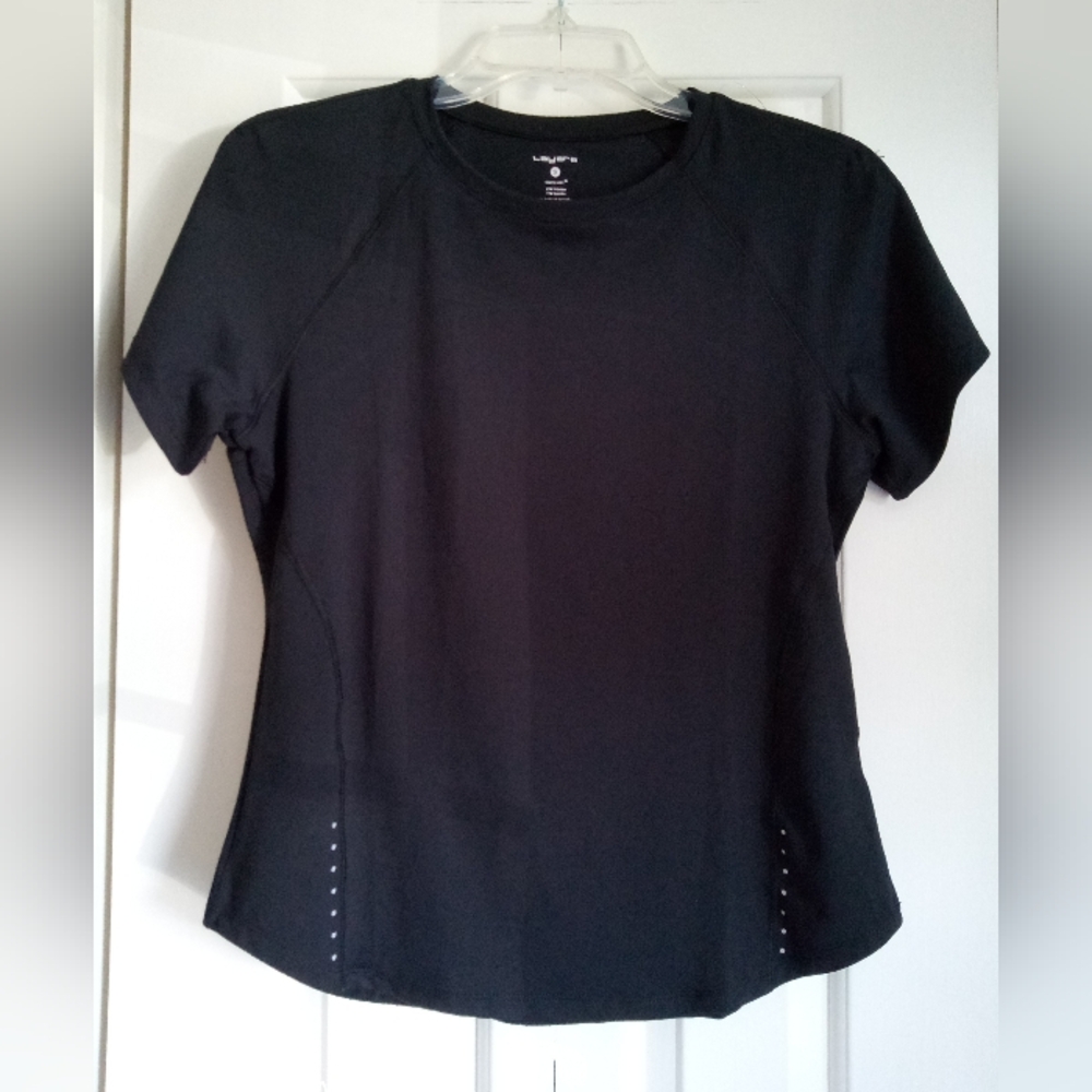 Layers 8 black short sleeve tee -  small never been worn NWOT